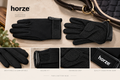 Horze Black Gloves