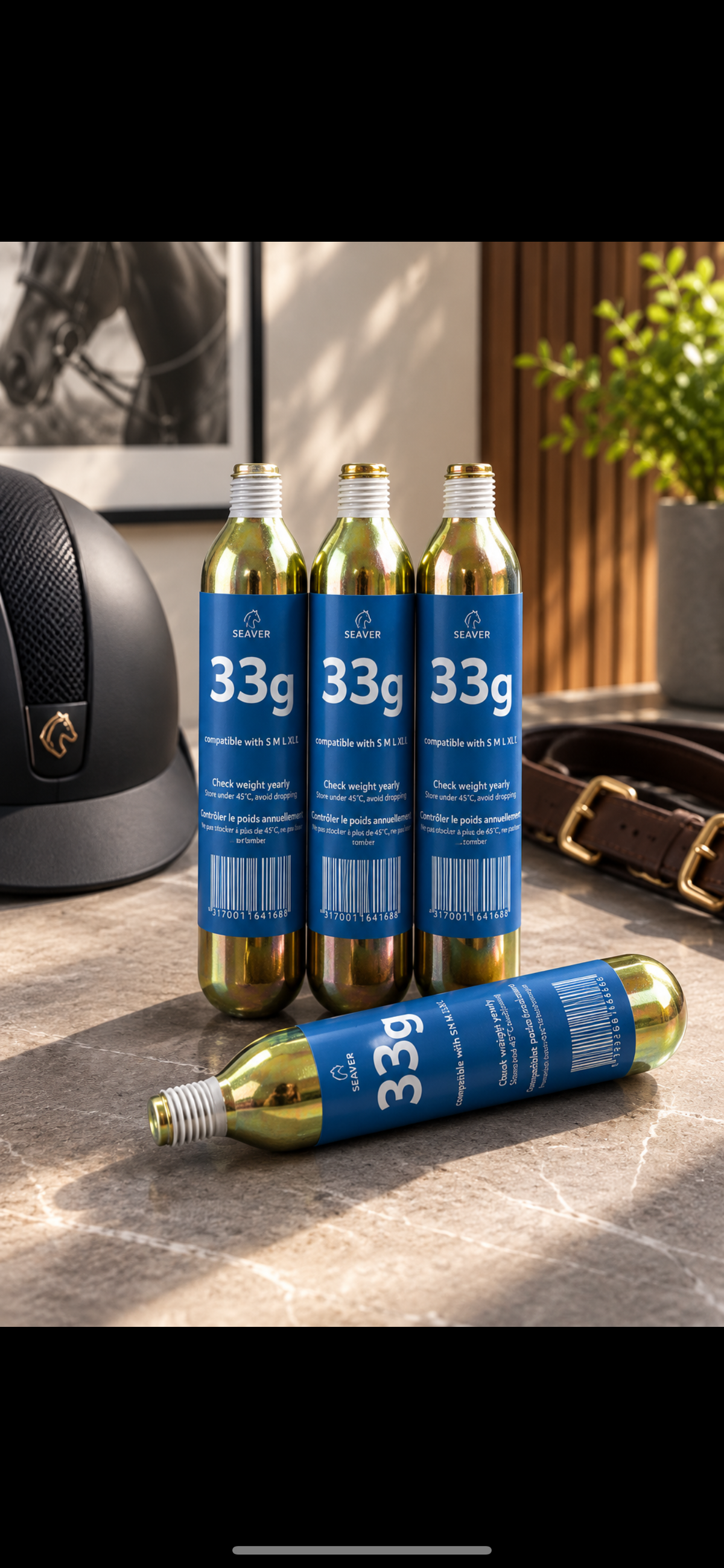 Seaver 33g CO₂ Cartridge