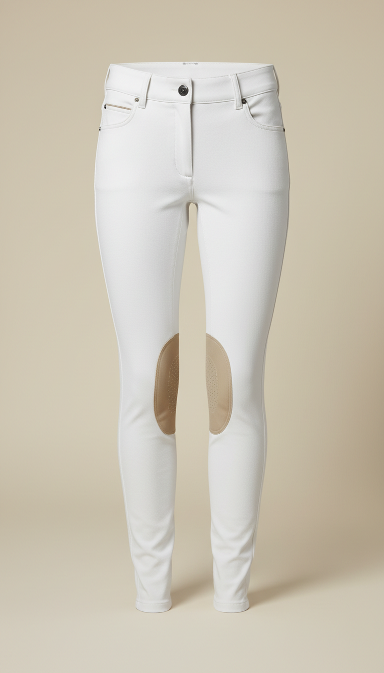 Technical White Breeches Four-Way Stretch
