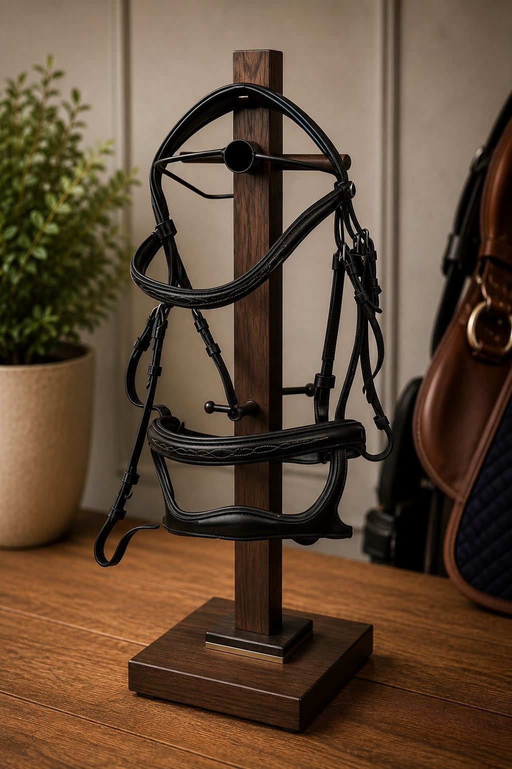 BR bath bridle double noseband